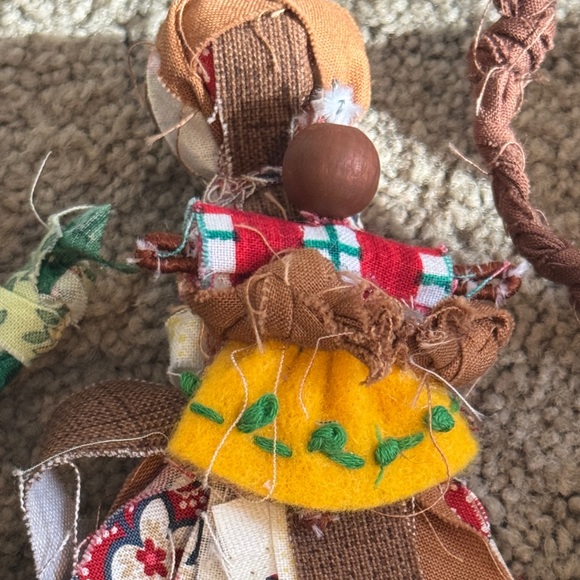 Handcrafted Patchwork Rag Dolls Set - Picture 5 of 9